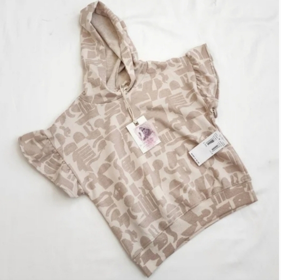 Jessica Simpson Short Sleeve Hooded sweatshirt - Picture 1 of 11